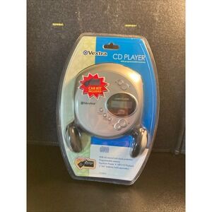 Vextra VX3989CP Portable CD MP3 Player with Car Kit and Headphones Silver New